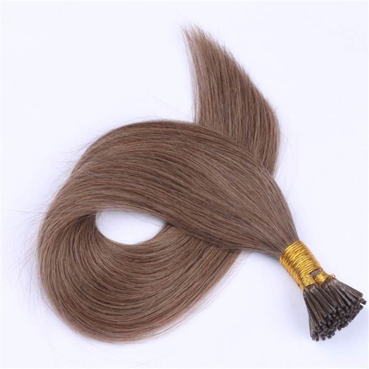 Wholesale double drawn mini i tip hair extensions made in china QM050